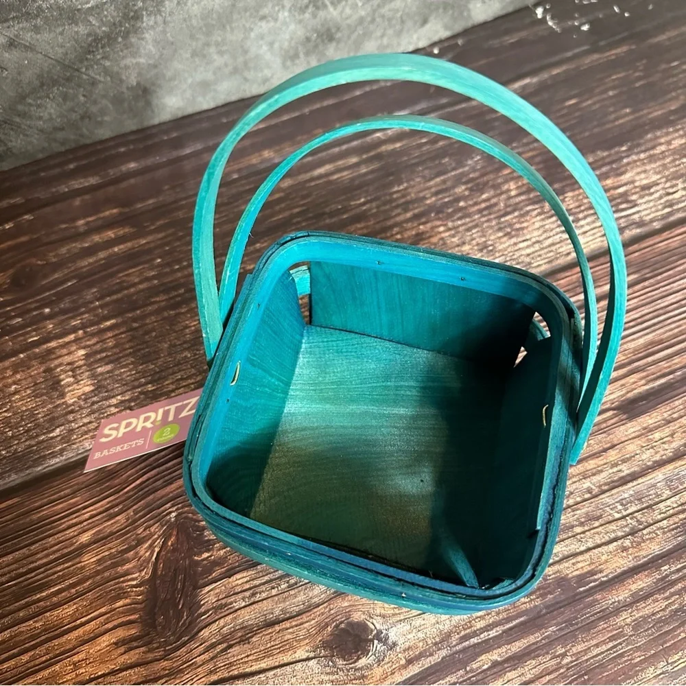 Sprtiz Set of 3 MIni Wodden Baskets with Handle